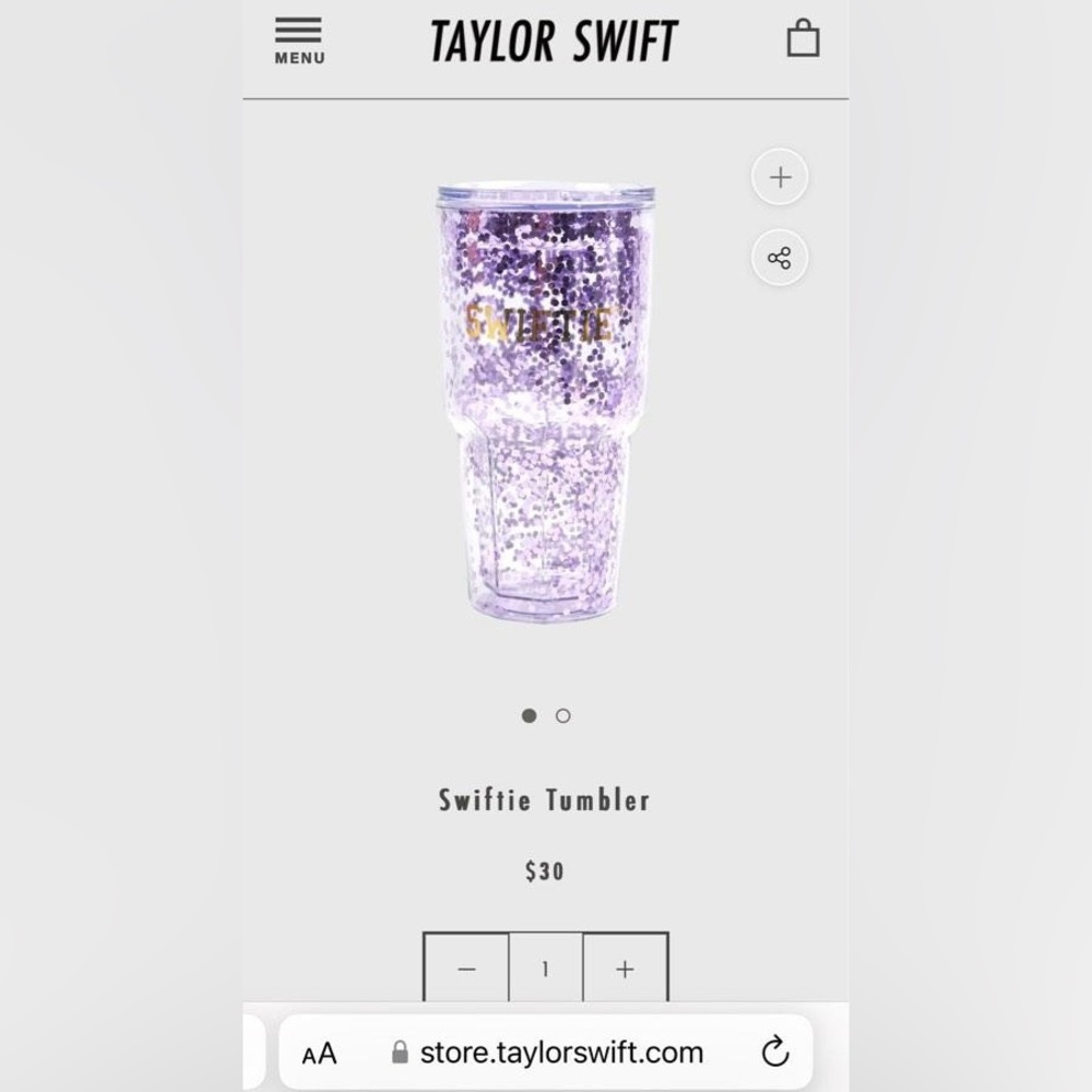 Taylor Swift Glitter Tumbler